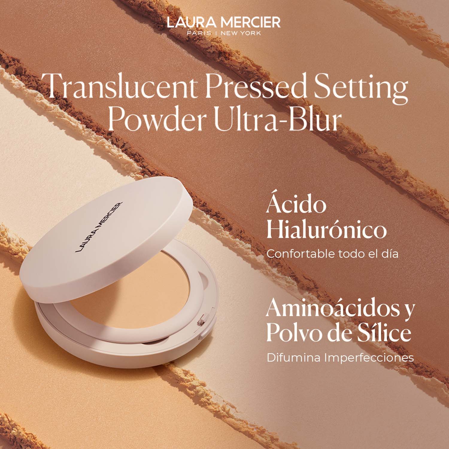 TRANSLUCENT PRESSED TALC-FREE WATERPROOF SETTING POWDER ULTRA-BLUR (POLVO COMPACTO PARA ROSTRO)